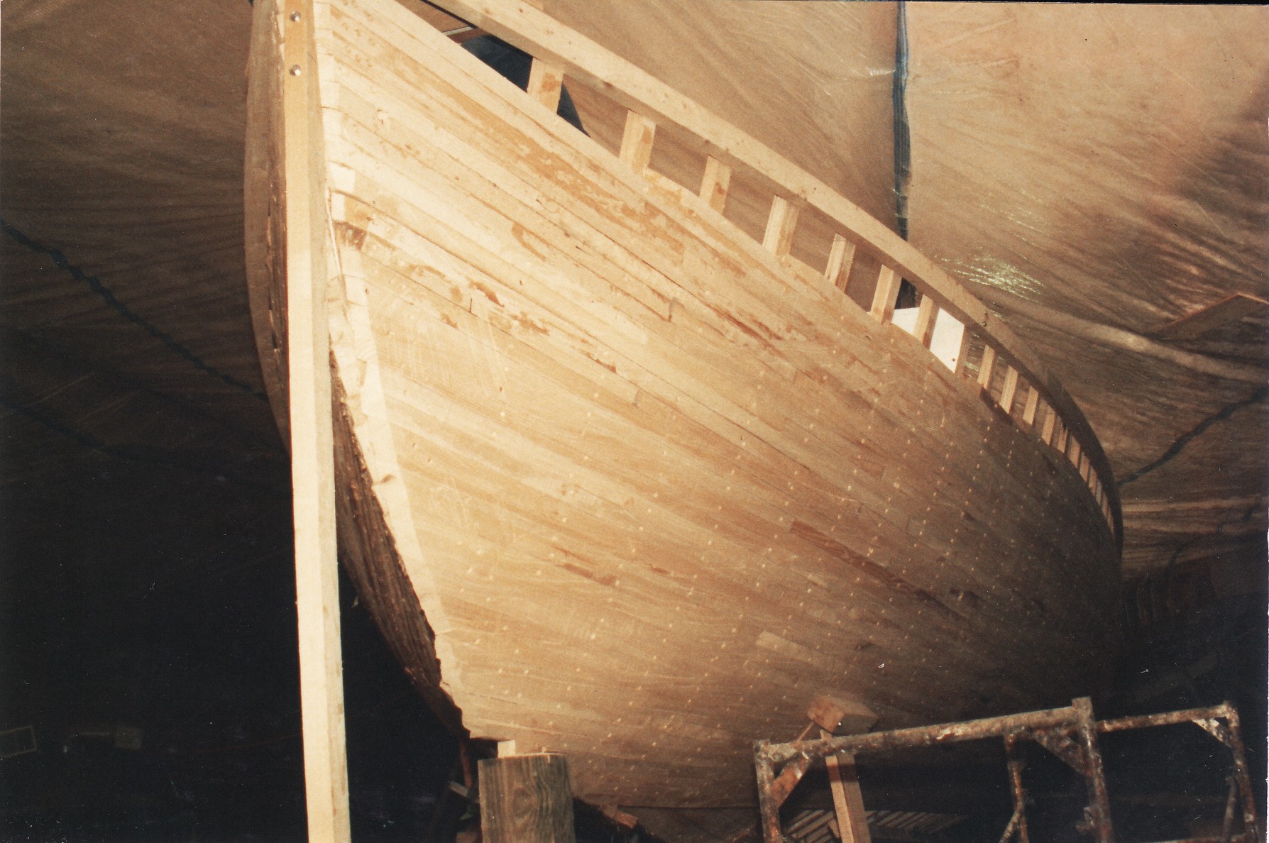 Schooner Woodwind was commisioned late 1992. This picture was taken in eary 1993.