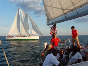 Wednesday Night Racing in Annapolis on the Schooner Woodwinds