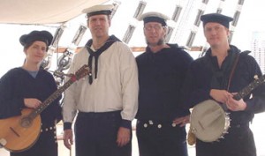 Ship's Company performs on Schooner Woodwind