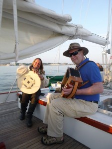 Hangman's Faire perfroming on sunset sail on Schooner Woodwind