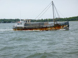 Workboat on the Severn River