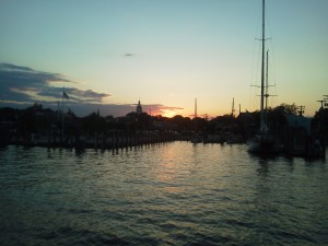 Annapolis Sunset as we sailed into the harbor!