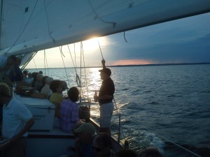 Enjoying the sunset and sailing in Annapolis