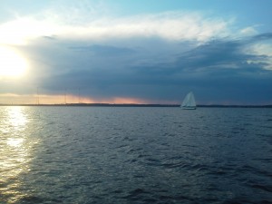 great cloud formations in Annapolis Harbor