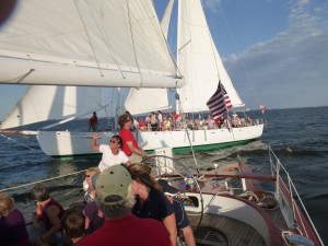 Wednesday Night Racing on the Schooner Woodwind