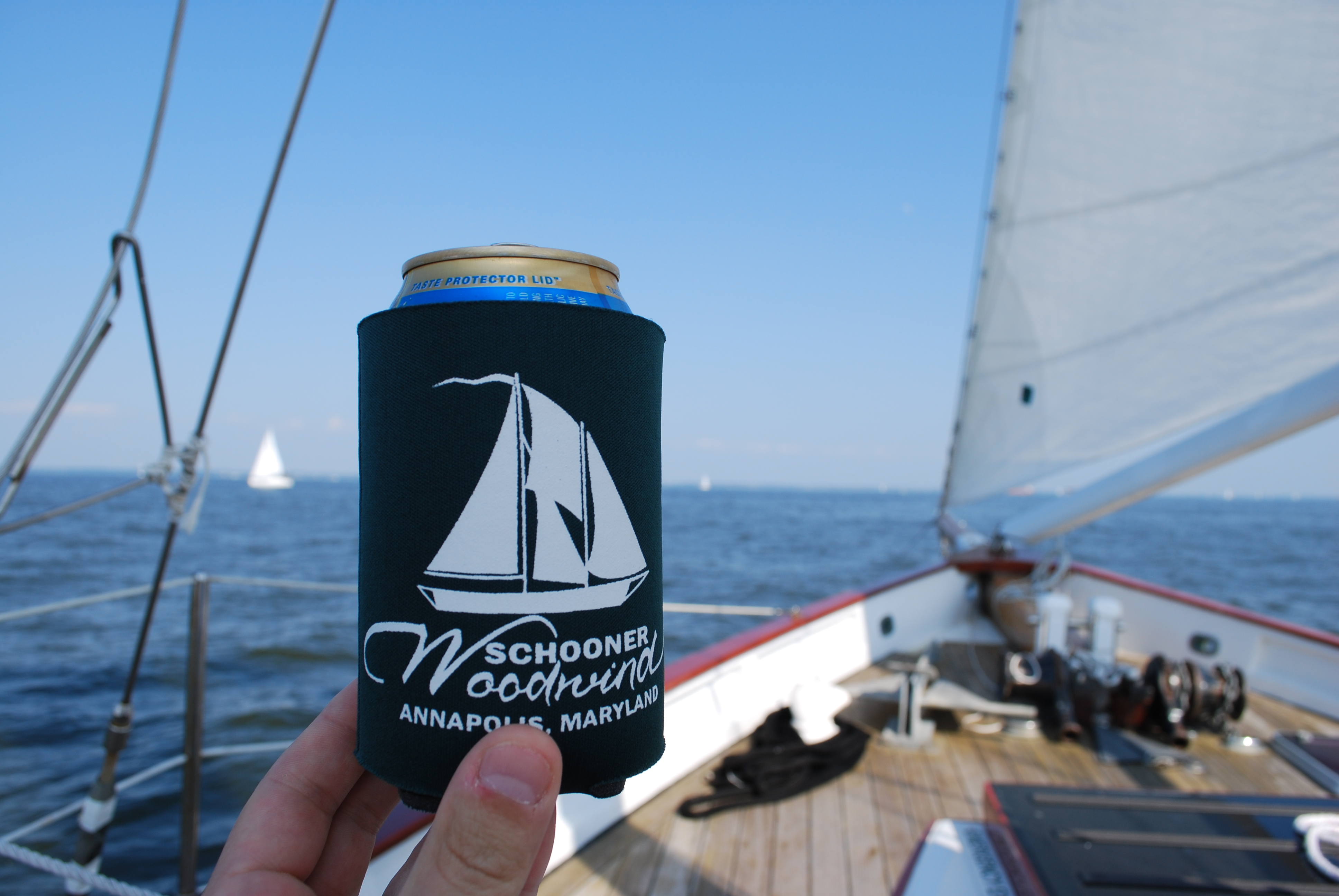 Schooner Woodwind Koozie