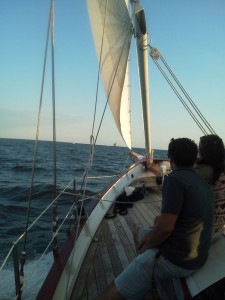 Sailing to Thomas Point Lighthouse on the Woodwind