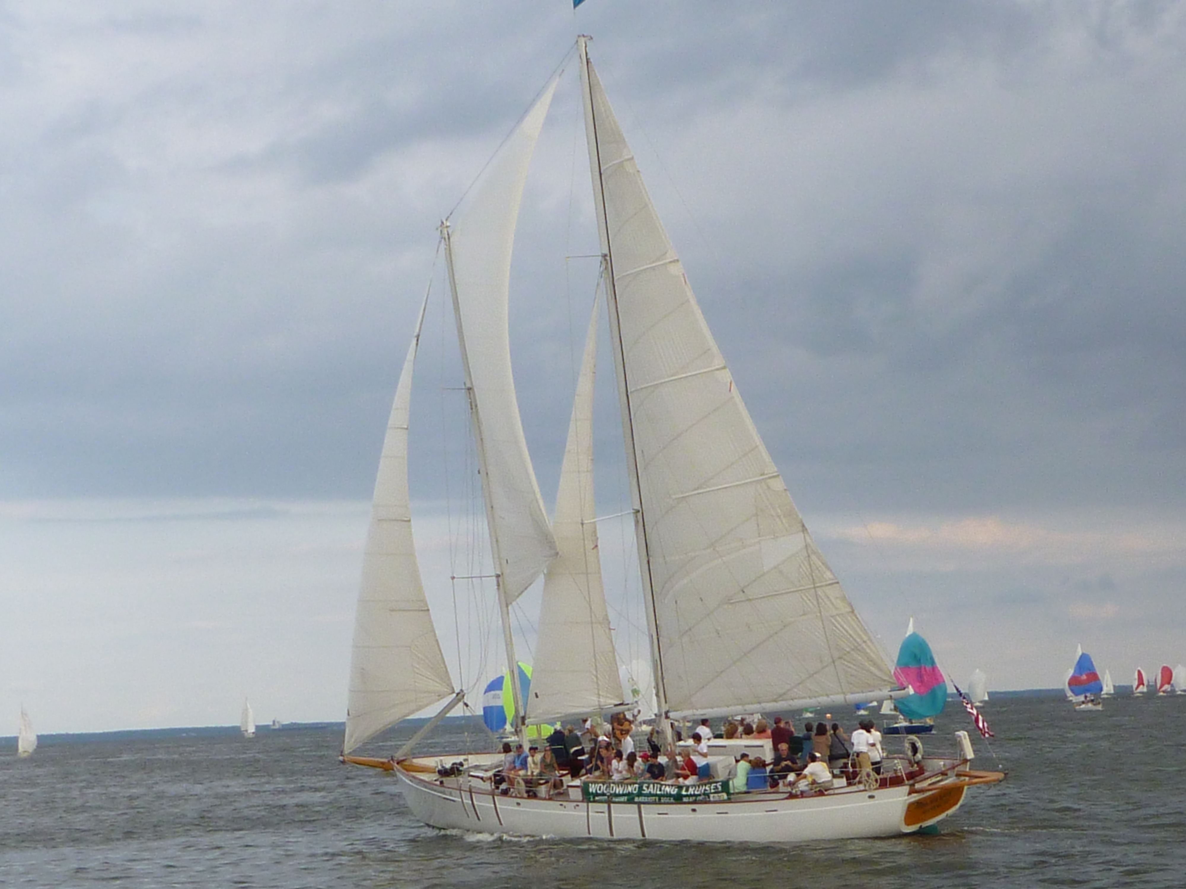 Schooner Woodwind sailing with JWorld Regatta