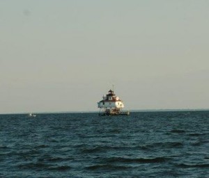 Thomas Point Lighthouse on the horizon