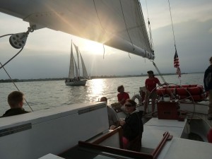 Wednesday Night Racing on the Schooner Woodwind in Annapolis