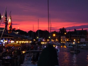 A great view from Woodwind's slip at the Annapolis Waterfront Hotel Dock!