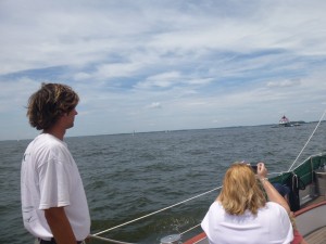 Sailing to Thomas Point Lighthouse on the Schooner Woodwind II