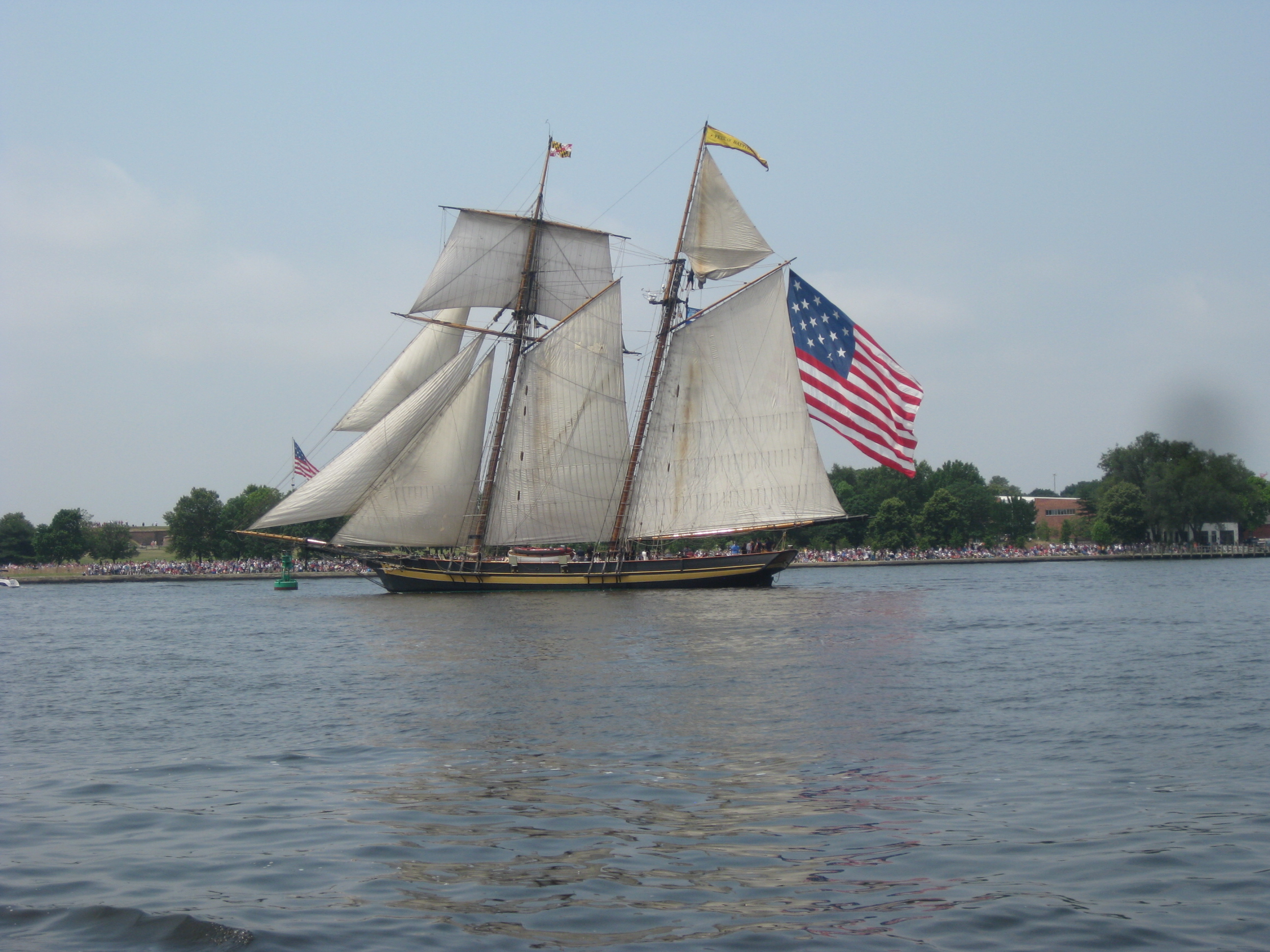 Pride of Baltimore II at Fort McHenry
