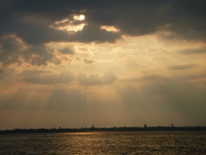 Skyline of Annapolis from Schooner Woodwind