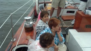This is their first sail on Woodwind in the Chesapeake Bay.