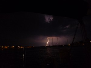 Lightning over Greenbury Point