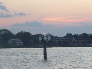 End of a good day, approaching Spa Creek aboard Woodwind II.