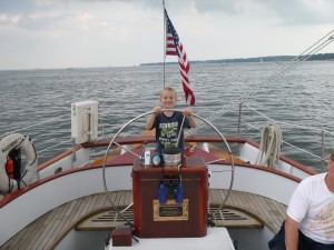 Capt. Ethan at the Helm