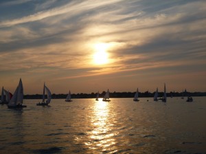 Annapolis Sunset on Schooner Woodwind