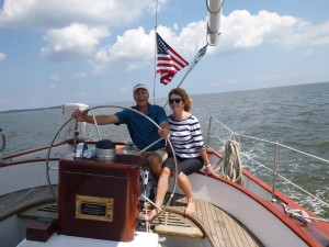 Fran and Joe on Schooner Woodwind