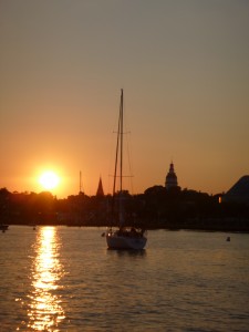Sunset over Annapolis Harbor