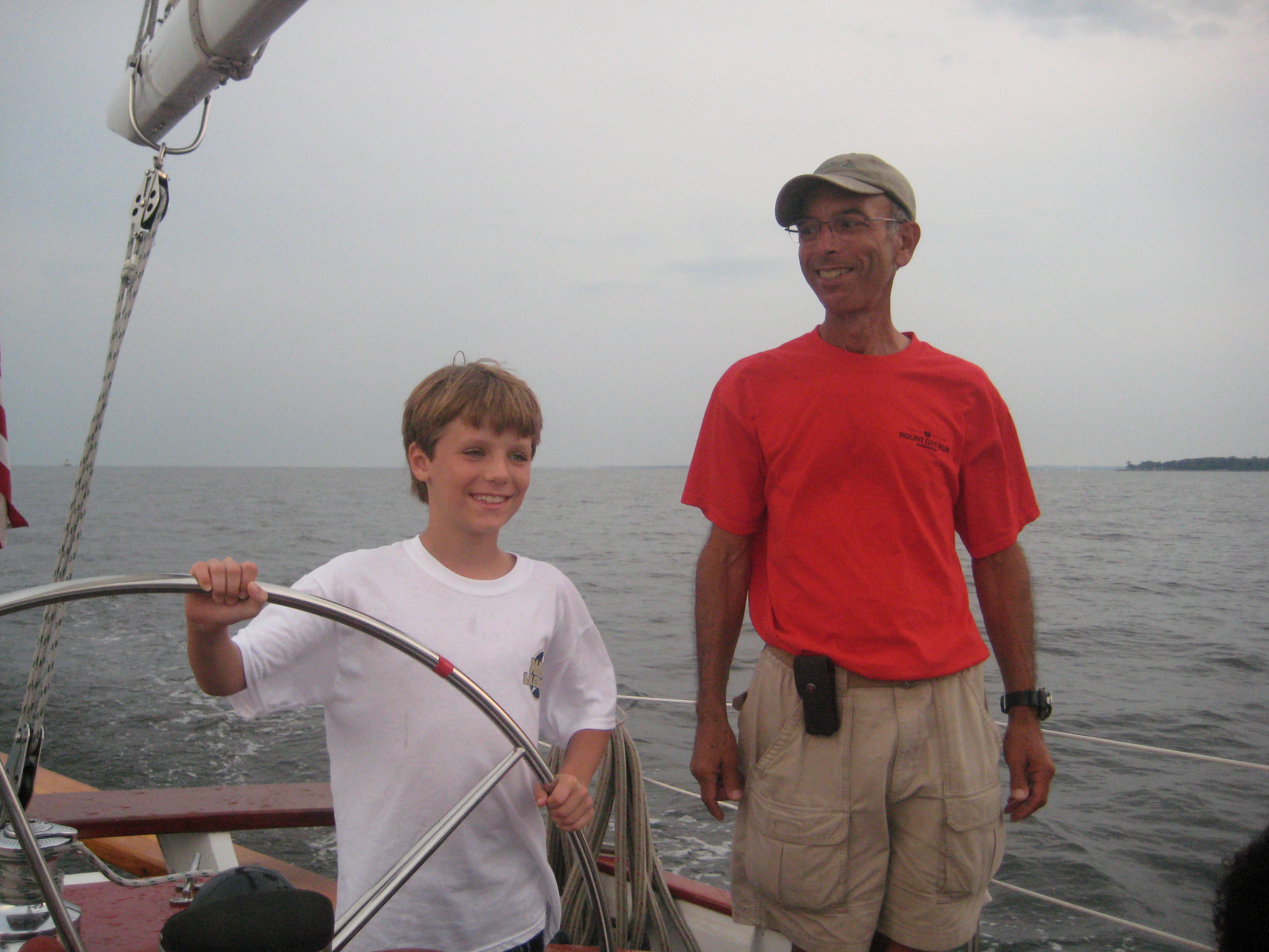 Captain Ken and a young guest sailor