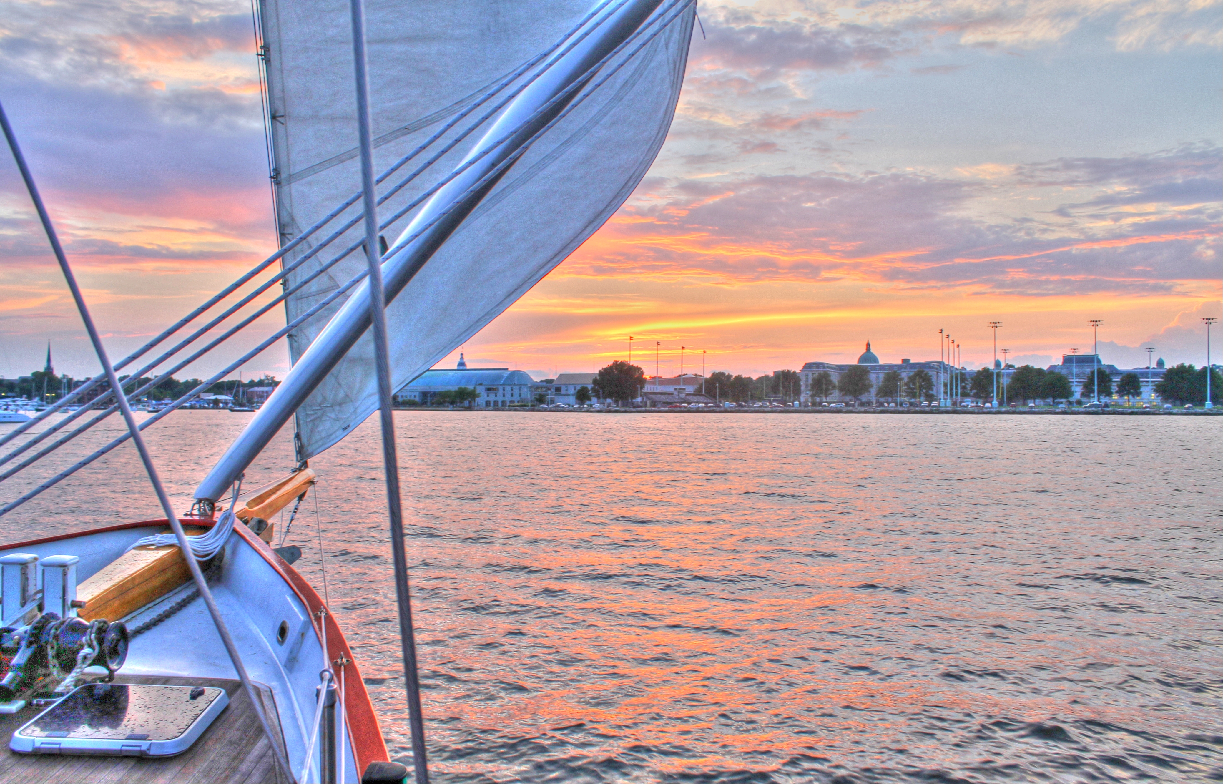 Sunset over the Naval Academy