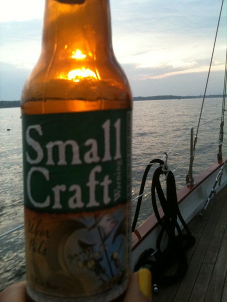 Small Craft Warning Beer aboard the Schooner Woodwind