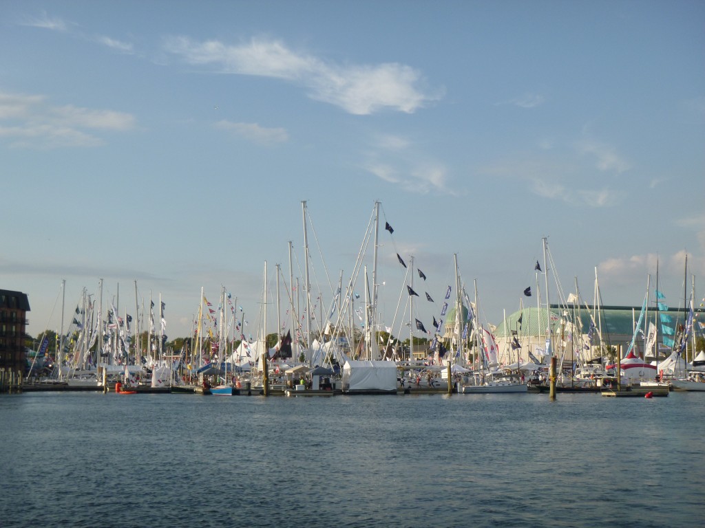 US Sailboat Show in Annapolis obstructs the city skyline! 
