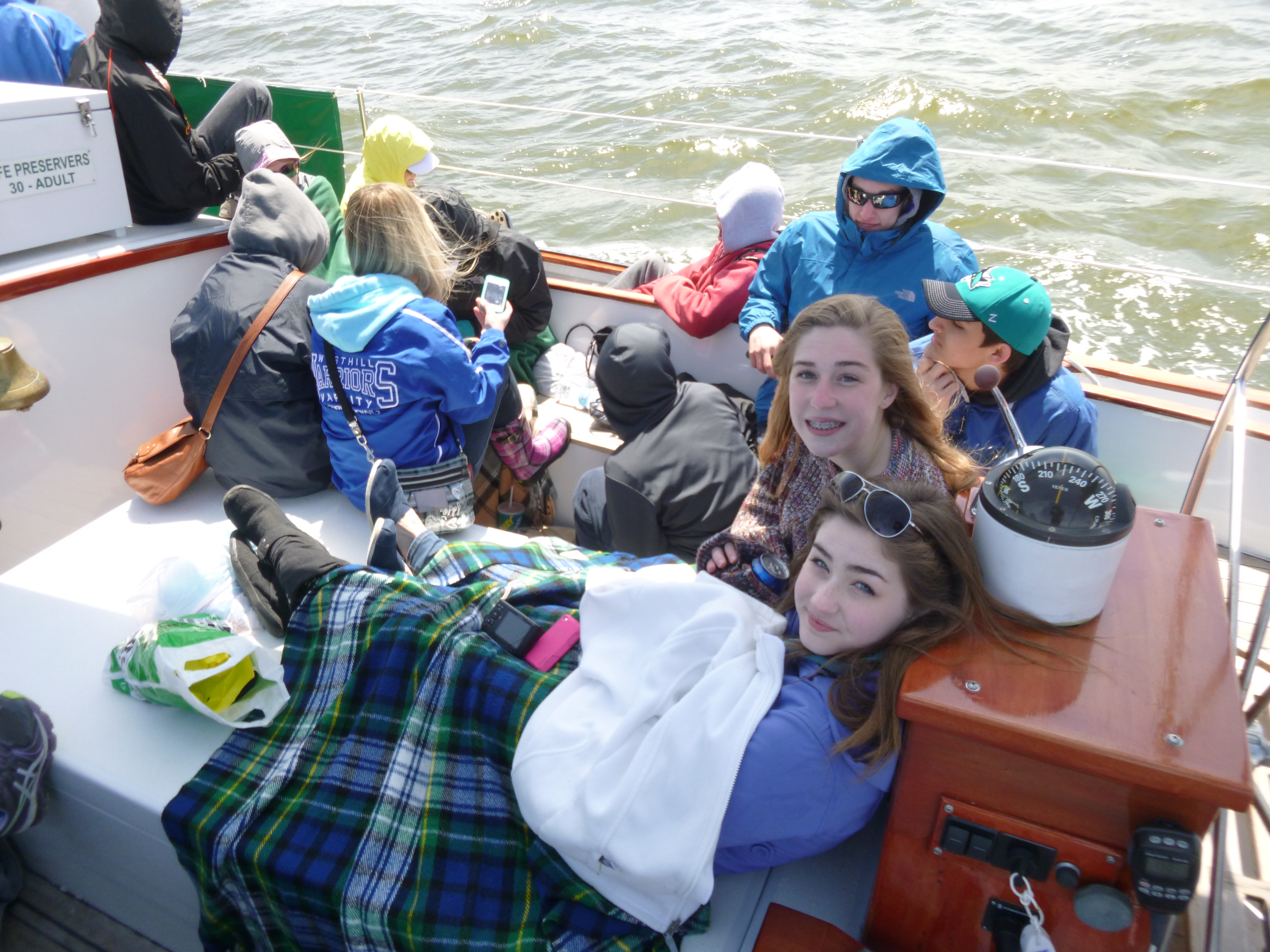 Schooner Woodwind Sailing Season starts with guests all bundled up