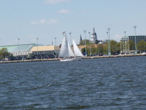 Woodwind on the 1st public sail