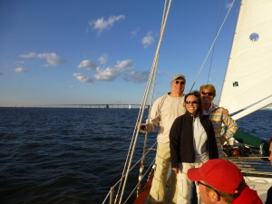 Celebrating 10th Year Anniversary of Wedding on Schooner Woodwind