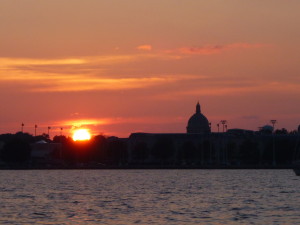 Sunset over the Naval Academy