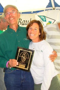 My Dad and I picking up our first place plaque in the Great Chesapeake Bay Schooner Race.