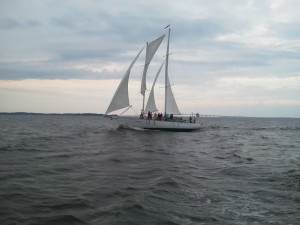 Perfect Sailing Day on the Woodwind II