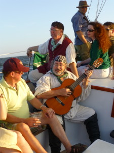 Ship's Company, entertaining the guests on July 4th.