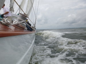 Blasting along at 9 knots
