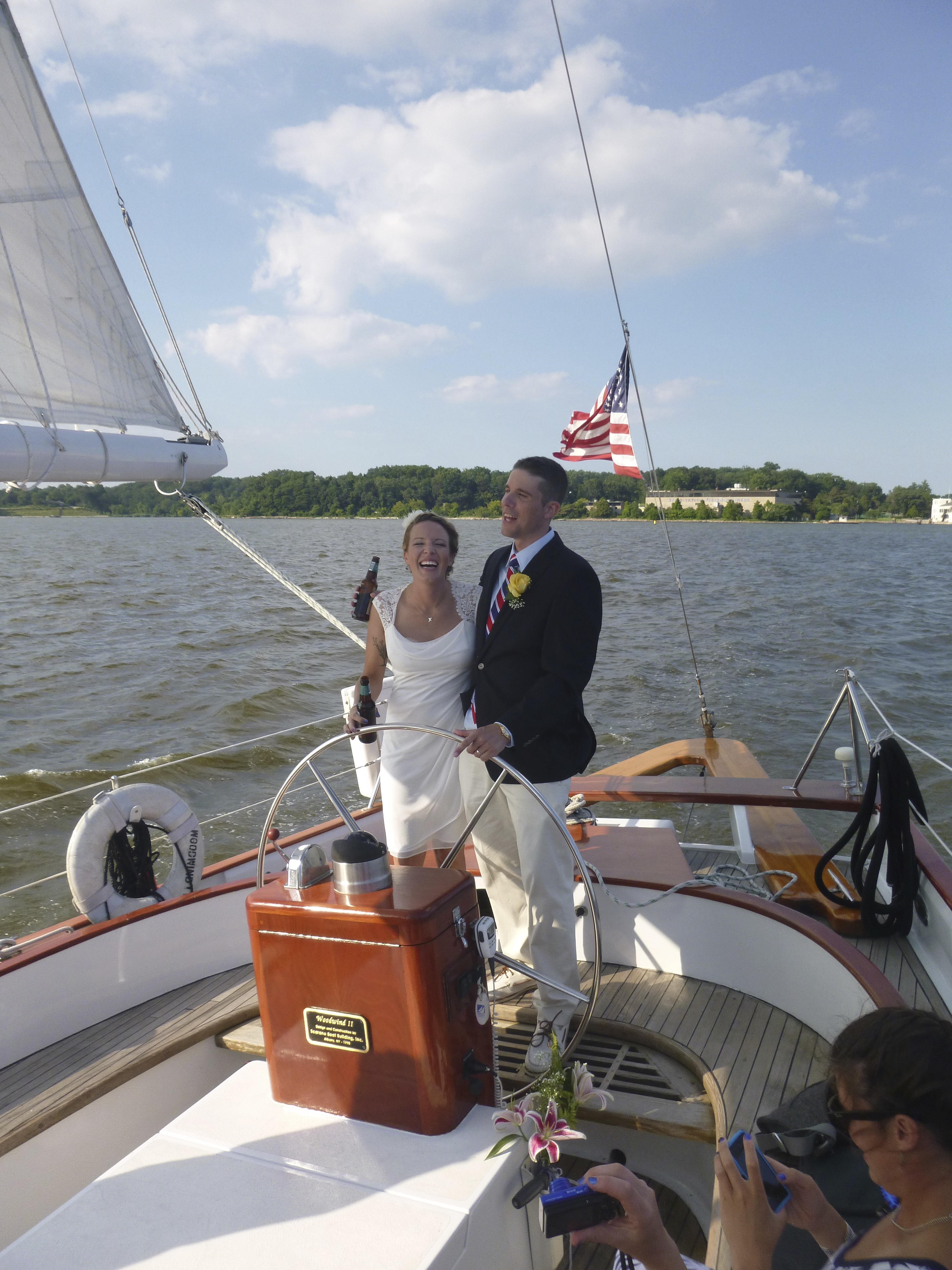 Introducing Alex and Sara Patterson just married on the schooner