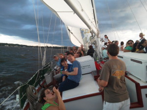 Having fun with lots of breeze, great sailing!