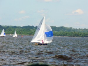 Under spinnaker.