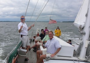 "A toast to sailing and beer.  What could be better?"