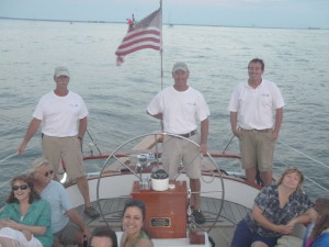 The Schooner Woodwind crew. Don, Billy and Frank!