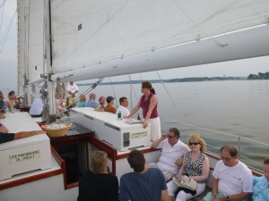 Sherri Johns telling of the Oyster Wars in the Chesapeake Bay