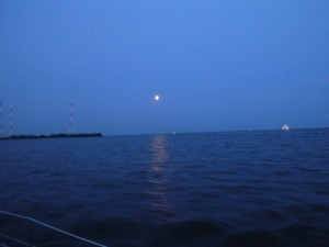 Full Moon rising over Kent Island