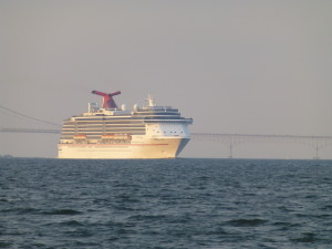 Cruise ship going down Chesapeake