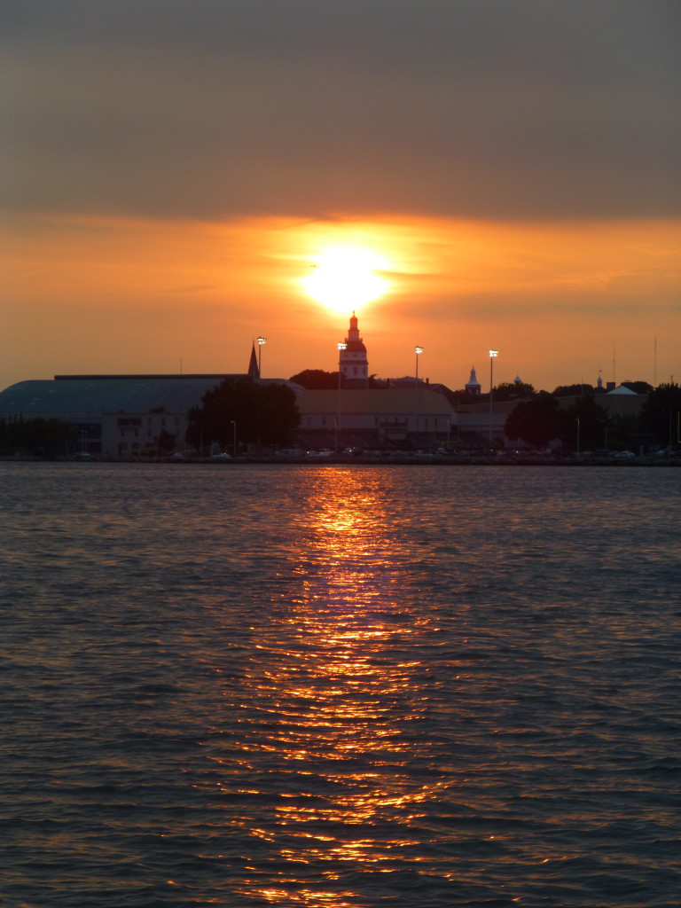 Sunset over Capital of Annapolis