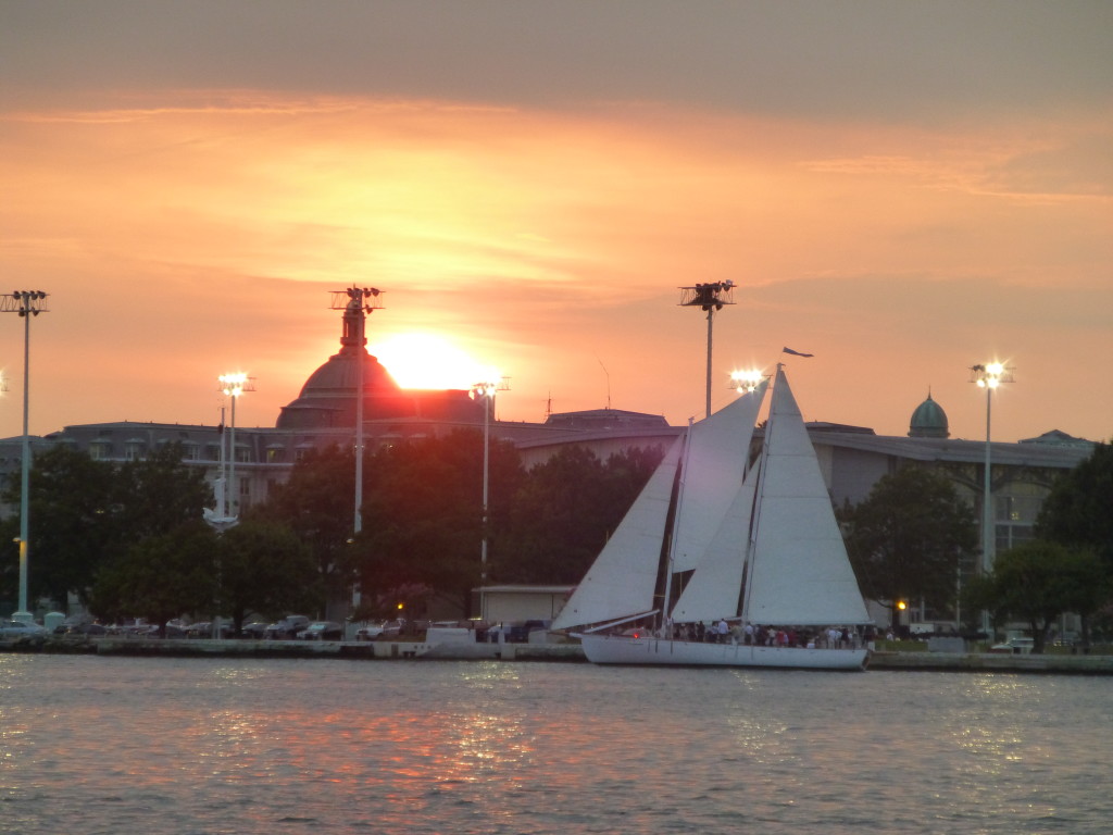 Sailing into Annapolis for Sunset