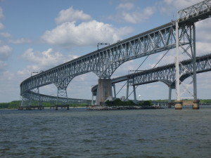 Bay Bridge as seen from the Schooner Woodwind