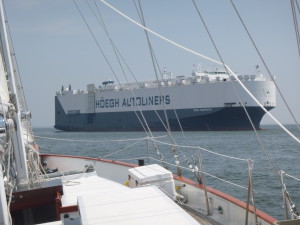Car Carrier at anchor