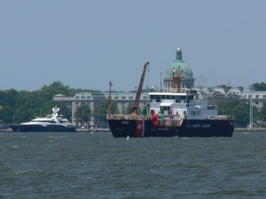 James Rankin is the well equipped USCG buoy tender. 